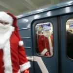 Дед Мороз в метро