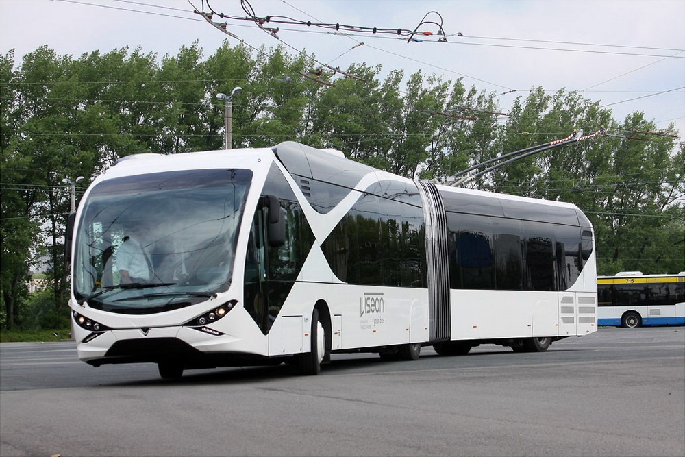 Экономичный транспорт. Современный троллейбус. Красивый троллейбус. Троллейбус будущего.