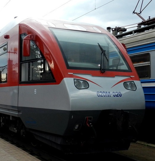 Первый литовский рельсовый автобус Минск-Вильнюс прибыл на минский железнодорожный вокзал