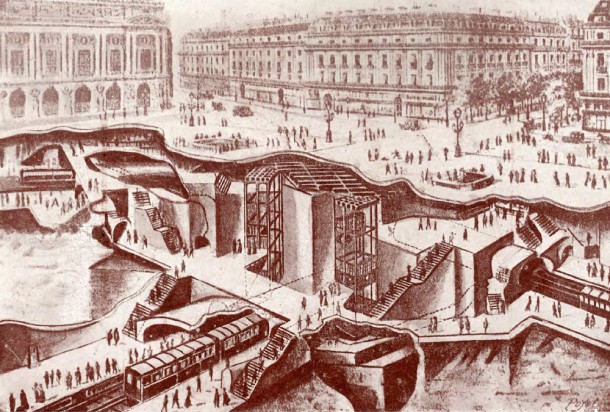 Фоторепортаж: Как строили Парижский метрополитен 100 лет назад