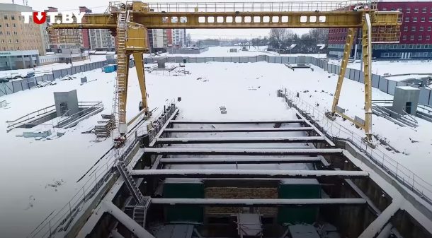 Как строят третью линию минского метро. Видеорепортаж с высоты