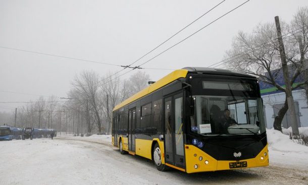 Сделан на базе троллейбуса. В Минске обкатали новый электробус