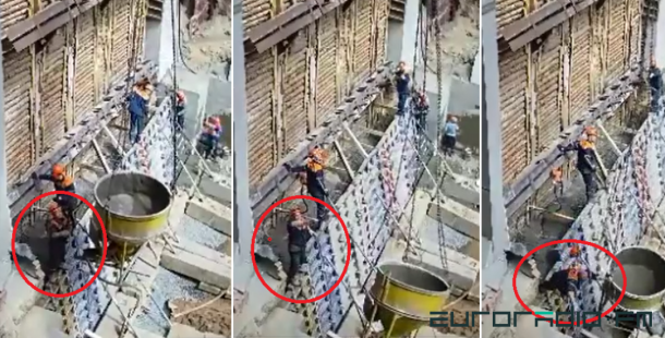 На строительстве метро рабочий упал в котлован, в метрострое этого не признают