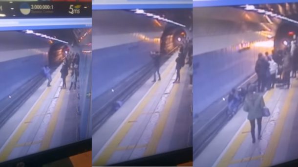 Пассажир упал на рельсы метро в Алматы