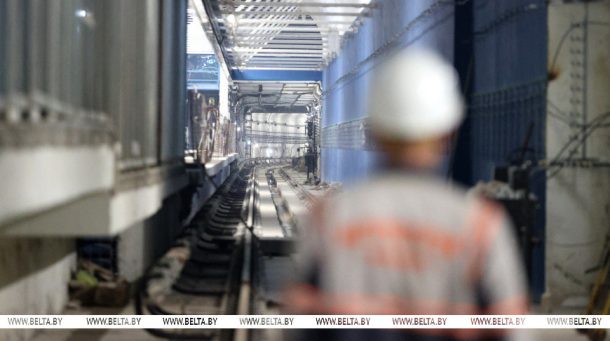 Строительные работы на станции метро «Аэродромная» на завершающем этапе