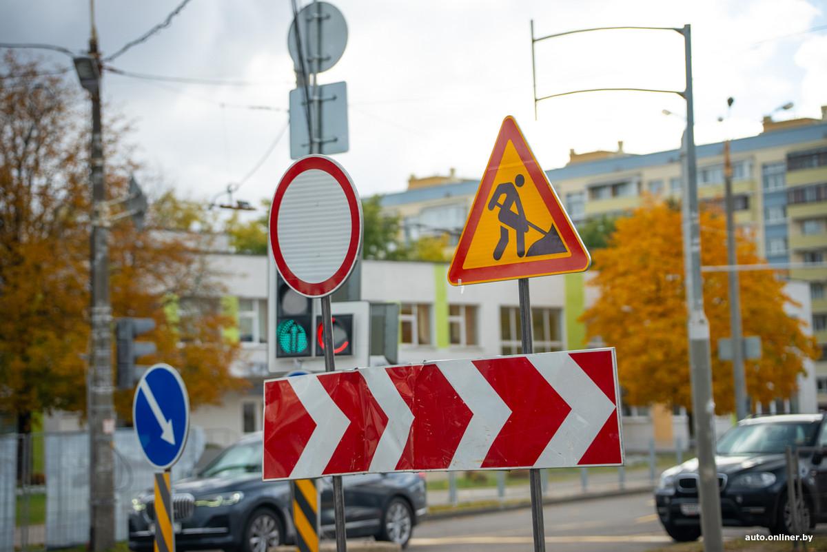 перекрытие улиц в Минске из-за строительства метро